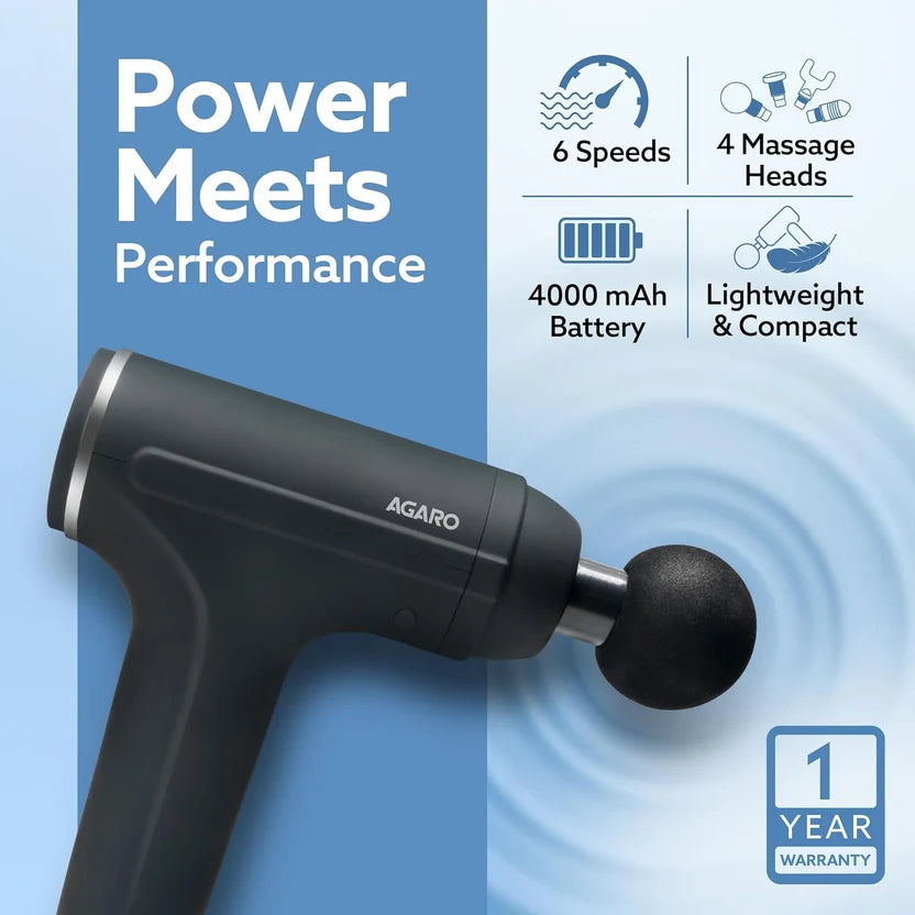 Cordless Electric Muscle Massage Gun – Type-C Charging
