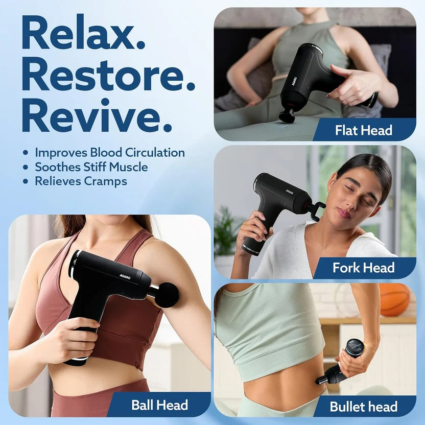 Cordless Electric Muscle Massage Gun – Type-C Charging