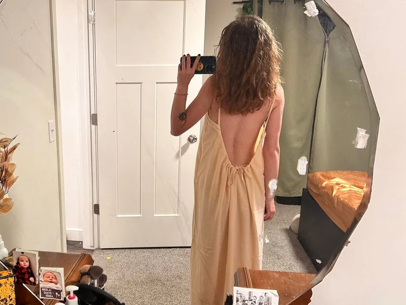 HONEYMOON BACKLESS CAMI DRESS