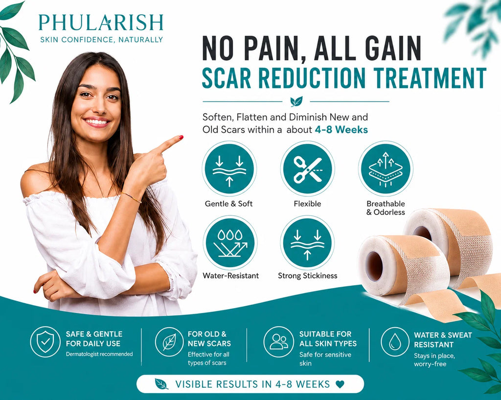 Silicone Scar Remover Tape for Acne & Wrinkles