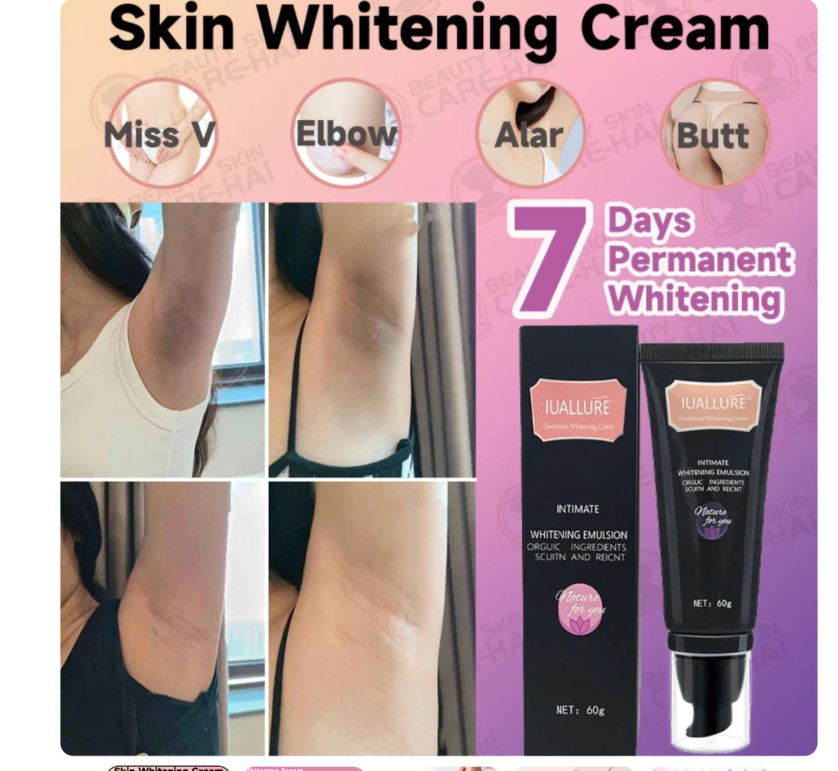 Charwee Intimate & Underarm Brightening Cream